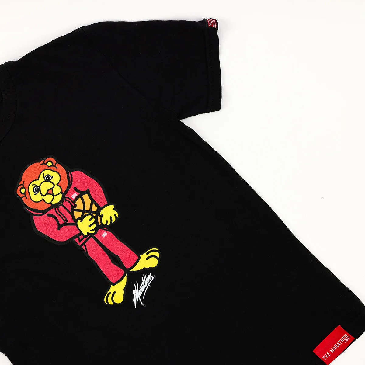 Leo Lion Basketball Kid's T-Shirt - Black